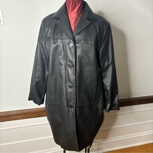 Black Leather Jacket with Tailored Style.